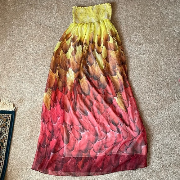 Ombré strapless maxi dress - Picture 1 of 3
